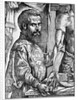 Andreas Vesalius with dissected human body by Anonymous