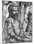 Andreas Vesalius with dissected human body by Anonymous