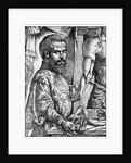 Andreas Vesalius with dissected human body by Anonymous