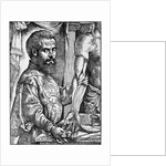 Andreas Vesalius with dissected human body by Anonymous