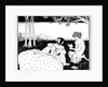 Pan reading to a woman by a brook by Aubrey Beardsley