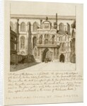 South view of the entrance to Guildhall in the City of London by Anonymous