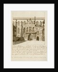 South view of the entrance to Guildhall in the City of London by Anonymous