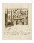 South view of the entrance to Guildhall in the City of London by Anonymous