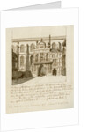 South view of the entrance to Guildhall in the City of London by Anonymous