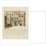 South view of the entrance to Guildhall in the City of London by Anonymous