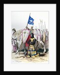 Knight saying a prayer before departing for the second crusade by Anonymous