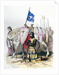 Knight saying a prayer before departing for the second crusade by Anonymous