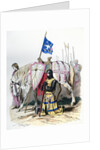Knight saying a prayer before departing for the second crusade by Anonymous