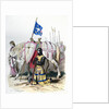Knight saying a prayer before departing for the second crusade by Anonymous