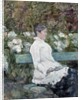 Woman Seated on a Bench in a Park by Henri de Toulouse-Lautrec