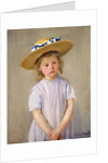 Child in a Straw Hat by Mary Cassatt