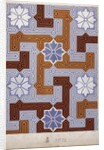 Wallpaper Design with Maze and Flowers by Anonymous