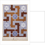 Wallpaper Design with Maze and Flowers by Anonymous