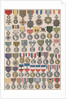Variety of military medals by Anonymous
