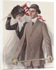 Young couple with Harvard pennant by Anonymous