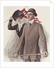 Young couple with Harvard pennant by Anonymous