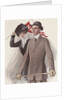 Young couple with Harvard pennant by Anonymous