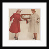 Two Women with Prize Winning Cat by Anonymous