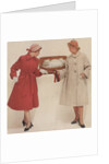 Two Women with Prize Winning Cat by Anonymous