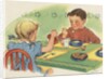 Children eating breakfast by Anonymous