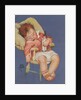 Baby sleeping in highchair by Anonymous