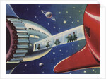 Rockets with walkway by Anonymous