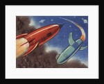 Rockets in flight by Anonymous