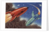Rockets in flight by Anonymous
