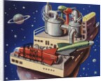 Command HQ in space by Anonymous