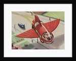 Rocket with space wings by Anonymous