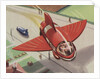 Rocket with space wings by Anonymous