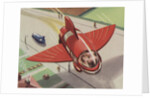 Rocket with space wings by Anonymous