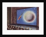 Audience watching a film about outer space by Anonymous