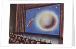 Audience watching a film about outer space by Anonymous
