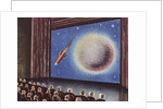 Audience watching a film about outer space by Anonymous