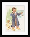 Boy brushing teeth by Anonymous