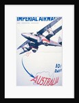 Imperial Airways to Australia poster by Anonymous