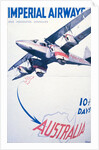 Imperial Airways to Australia poster by Anonymous
