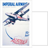 Imperial Airways to Australia poster by Anonymous
