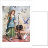 Cindarella with doves by Anonymous