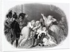 The last audience of Louis XVI and his family by Anonymous