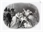 The last audience of Louis XVI and his family by Anonymous