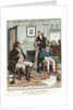 Man practicing phrenology on boy by Anonymous
