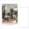 Man practicing phrenology on boy by Anonymous