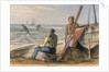 Shrimpers at work by Anonymous