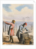 Men curing cod by Anonymous
