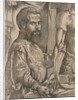 Andreas Vesalius dissecting the muscles of cadaver by Anonymous