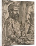 Andreas Vesalius dissecting the muscles of cadaver by Anonymous
