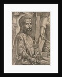 Andreas Vesalius dissecting the muscles of cadaver by Anonymous